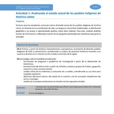 Actividad 1: Analizando el estado actual de los pueblos indígenas de América Latina