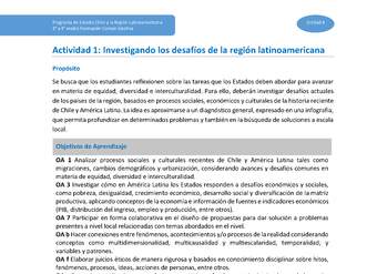 Actividad 1: Investigando los desafíos de la región latinoamericana