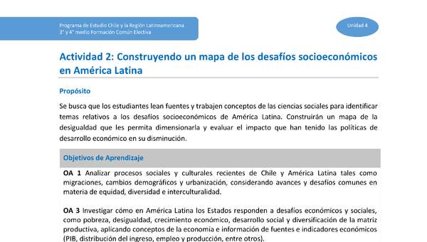 Actividad 2: Construyendo un mapa de los desafíos socioeconómicos en América Latina