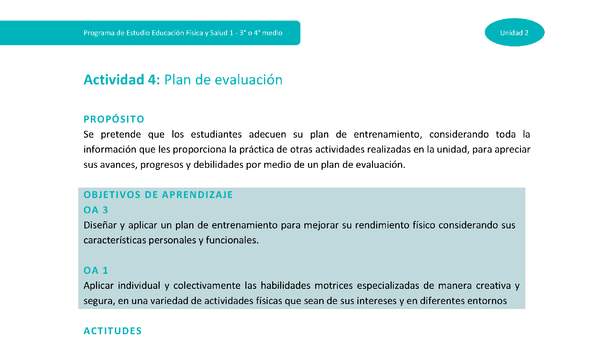 Actividad 4: Plan de evaluación