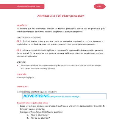 Actividad 3: It´s all about persuasion