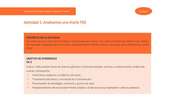 Actividad 1: Analicemos una charla TED