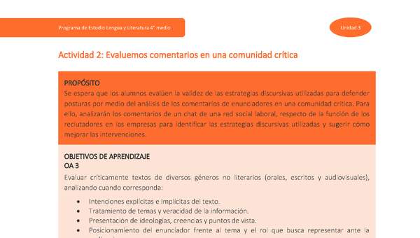 Actividad 2: Evaluemos comentarios en una comunidad crítica