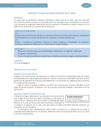 Actividad 3: Evaluar las ideas filosóficas de un texto