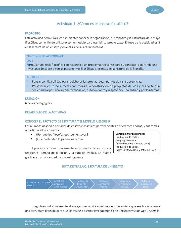 Actividad 1: ¿Cómo es el ensayo filosófico?