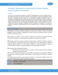 Actividad 3: Repensando la reorganización del espacio habitado desde los riesgos socionaturales