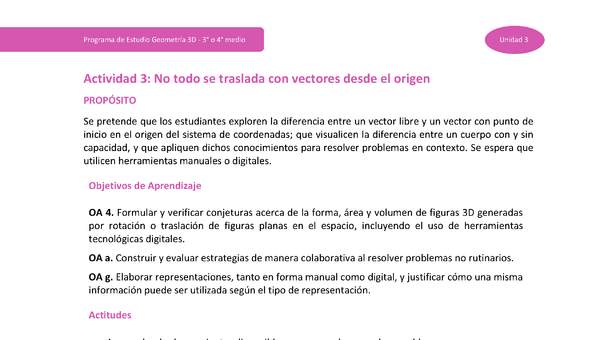 Actividad 3: No todo se traslada con vectores desde el origen