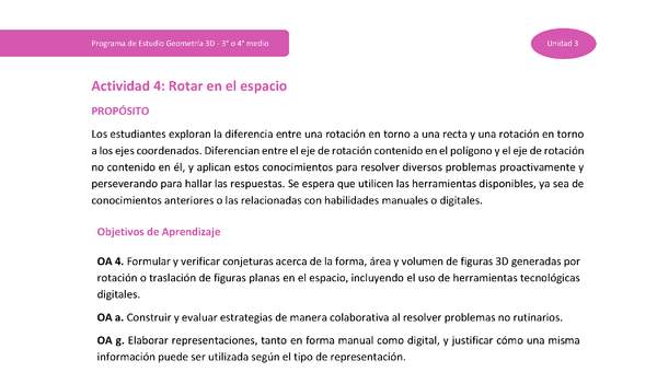 Actividad 4: Rotar en el espacio