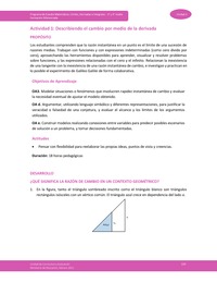 Actividad 1: Describiendo el cambio por medio de la derivada