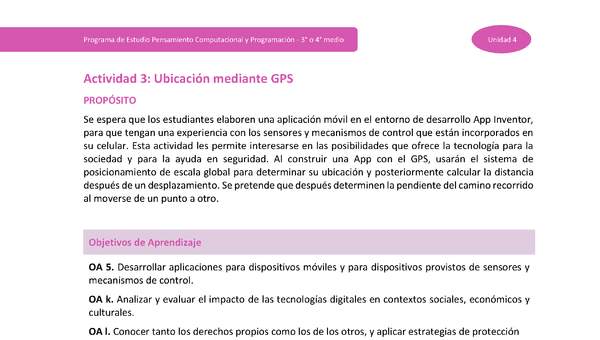 Actividad 3: Ubicación a través de GPS