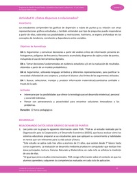 Actividad 4: ¿Datos dispersos o relacionados?