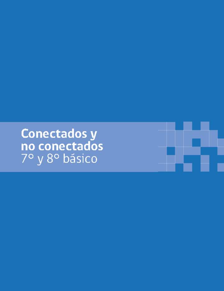 Conectados y no conectados 7° y 8° básico