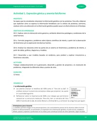 Actividad 1: Expresión génica y anemia falciforme