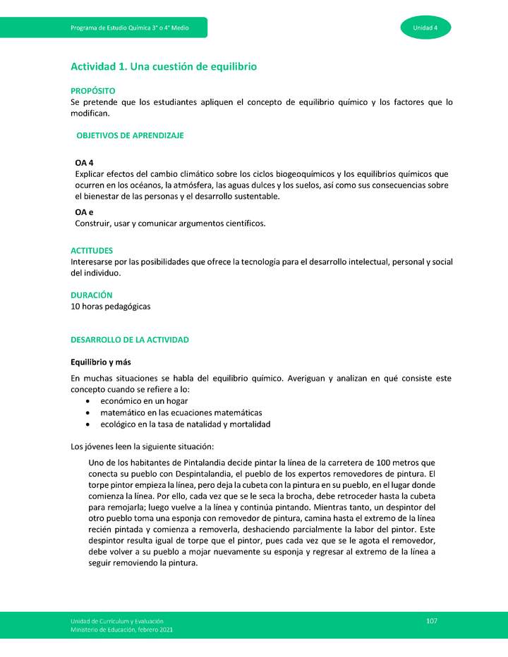 Actividad 1: Una cuestión de equilibrio