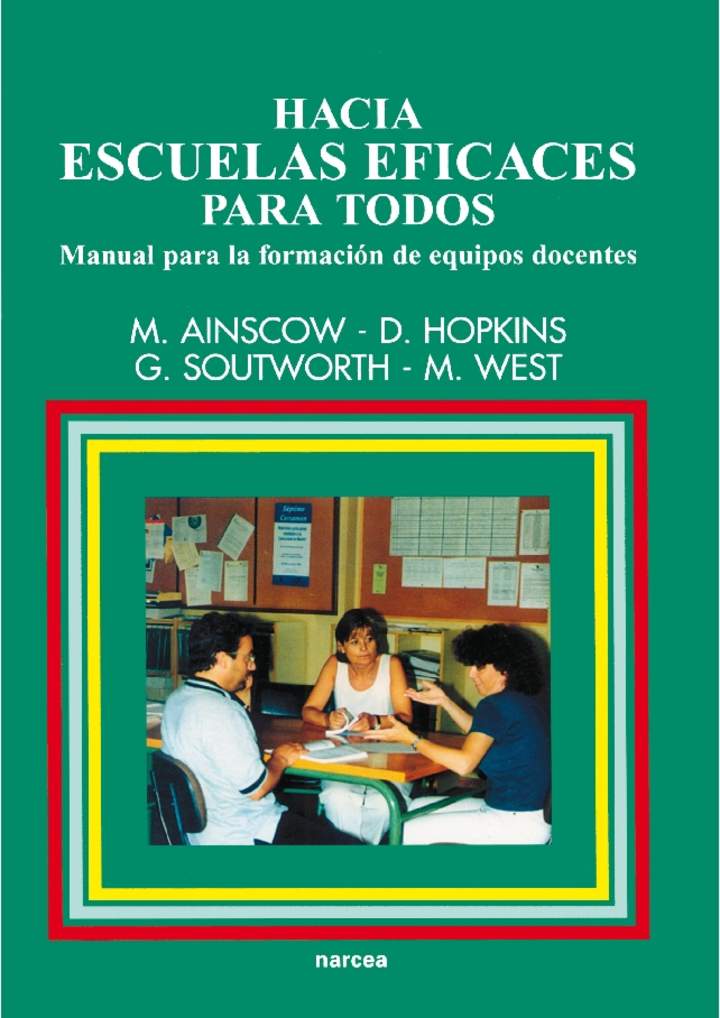 Hacia escuelas eficaces para todos