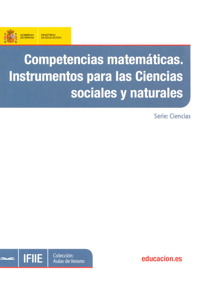 Competencias matemáticas. Instrumentos para las ciencias sociales y naturales