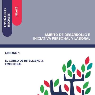 Enseñanzas iniciales. Nivel II. Ámbito de desarrollo e iniciativa personal y laboral. Unidad 1. El curso de inteligencia emocional