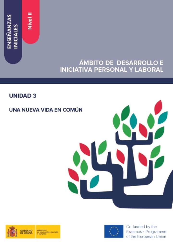 Enseñanzas iniciales. Nivel II. Ámbito de desarrollo e iniciativa personal y laboral. Unidad 3. Una nueva vida en común