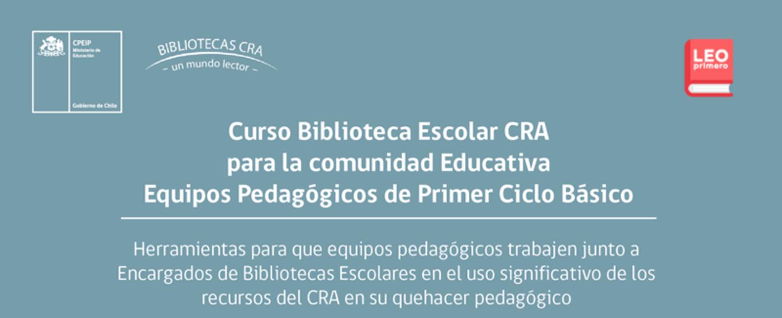 Curso Biblioteca Escolar CRA Curso Biblioteca Escolar CRA