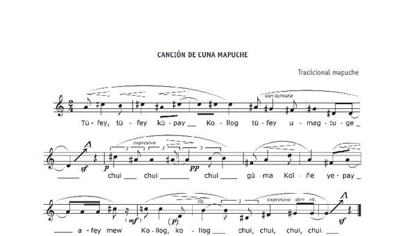 Canción de cuna mapuche