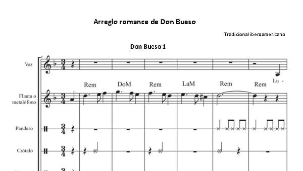 Arreglo romance de Don Bueso