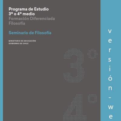 Programa de Seminario de Filosofía política para 3° o 4° medio Diferenciado HC