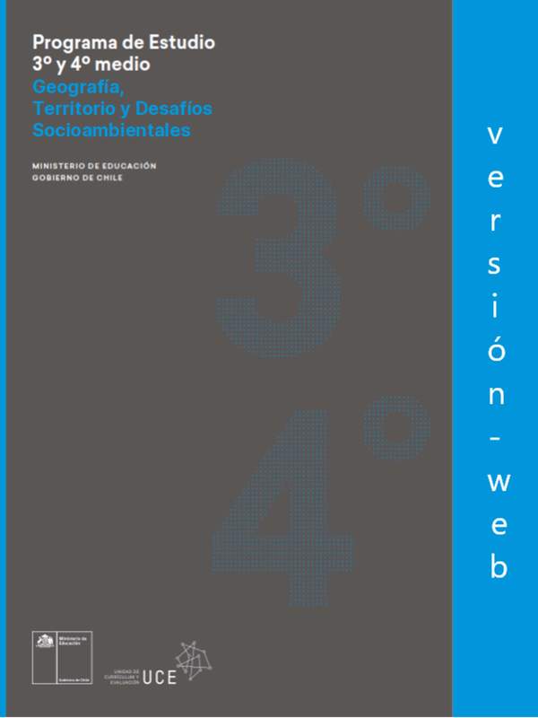 Programa de Geografía, territorio y desafíos socioambientales para 3° o 4° medio Diferenciado HC