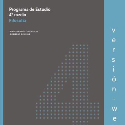 Programa de Estudio FILOSOFIA 4° medio