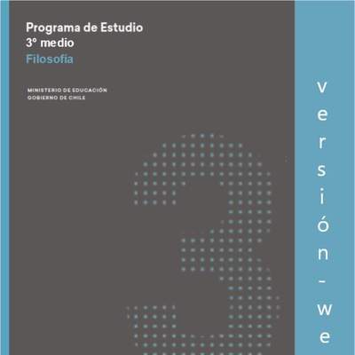 Programa de Estudio FILOSOFIA 3° medio