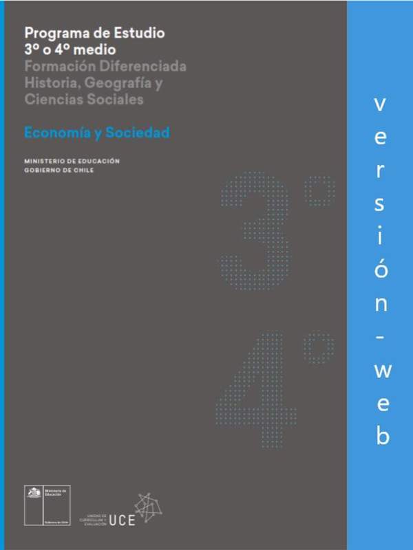 Programa de Economía y sociedad para 3° o 4° medio Diferenciado HC