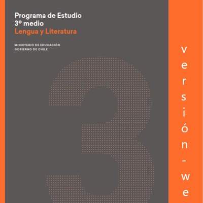 Programa de Estudio Lengua y Literatura 3°medio
