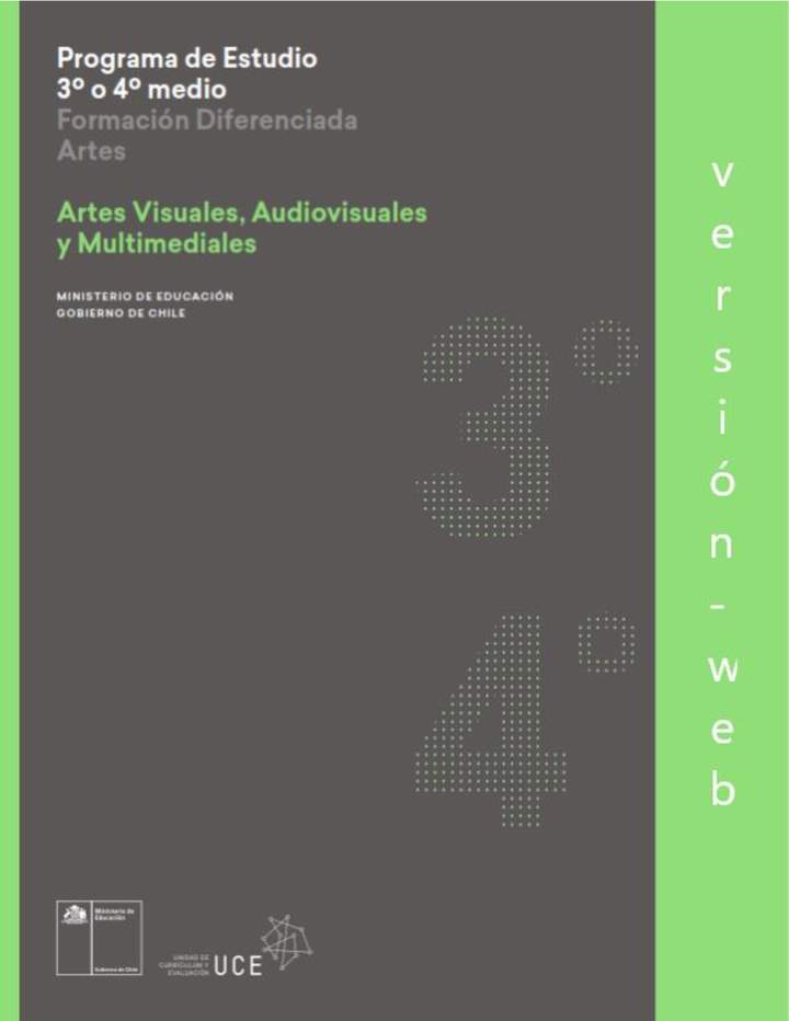 Programa de Artes visuales, audiovisuales y multimediales para 3° o 4° medio Diferencia