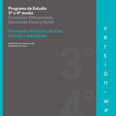 Programa de Promoción de estilos de vida activos y saludables para 3° o 4° medio Diferenciado HC