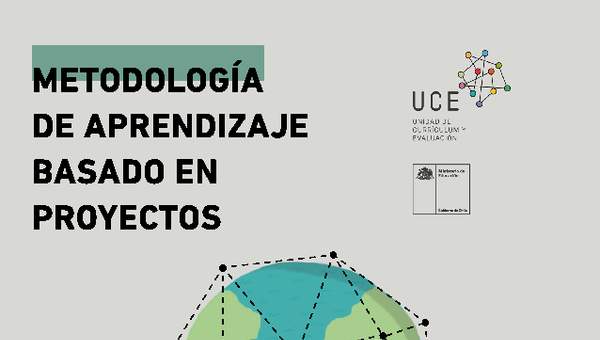 Metodología de aprendizaje basado en proyectos