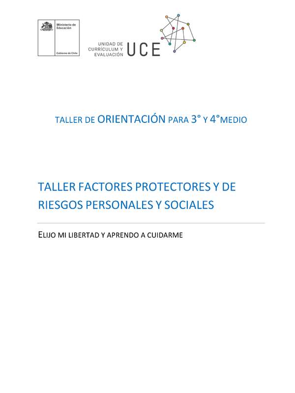 Taller Factores protectores y de riesgos personales y sociales