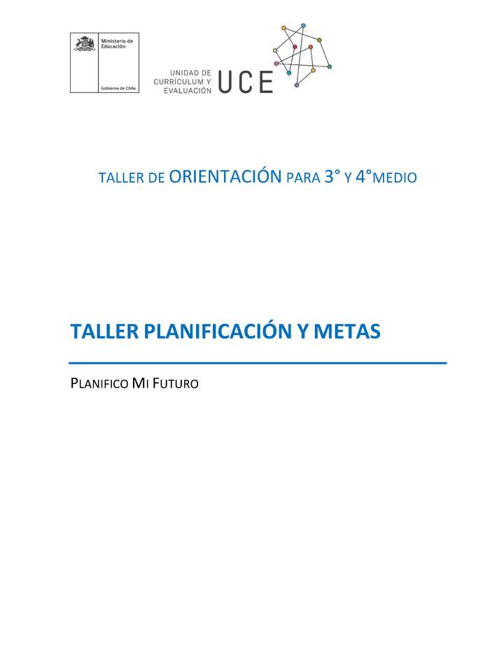 Taller Planificación y metas