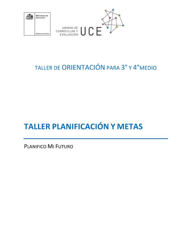 Taller Planificación y metas