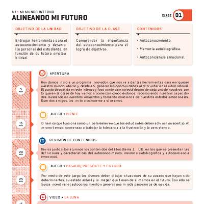 Guía 1. Mi mundo interno. "Alineando mi futuro"