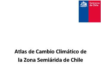 Atlas de Cambio Climático de la Zona Semiárida de Chile