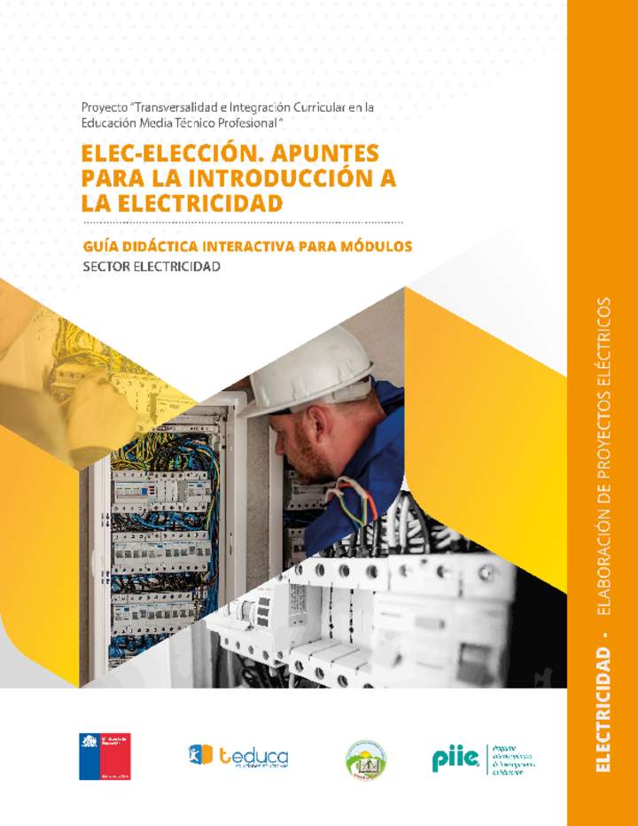 Guía didáctica para el módulo "Elaboración de proyectos eléctricos"
