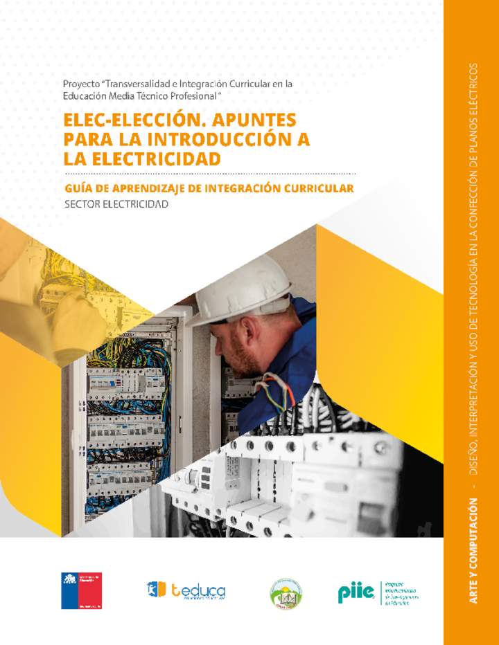 Guía de integración curricular "Diseño, interpretación y uso de tecnología en la confección de planos eléctricos"