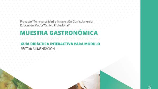 Guía didáctica del módulo "Innovación y cocina internacional"