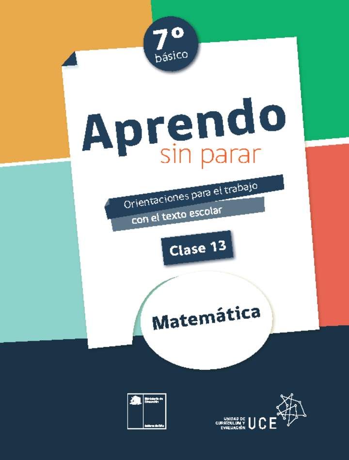 Matemática 7° básico Unidad 1: Clase N° 13