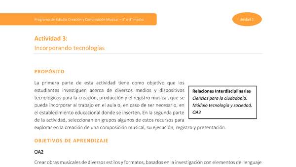 Actividad 3: Incorporando tecnologías