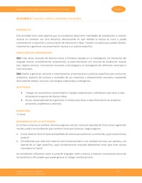 Actividad 1: Cuentos, mitos y leyendas musicales