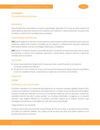 Actividad 4: Compartiendo aprendizajes