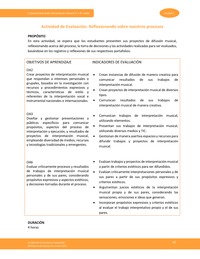 Actividad de evaluación: Reflexionando sobre nuestros procesos