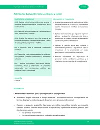 Actividad de evaluación: Genes, ambiente y cáncer