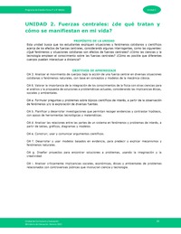 Unidad 2 - Fuerzas centrales: ¿de qué tratan y cómo se manifiestan en mi vida?”