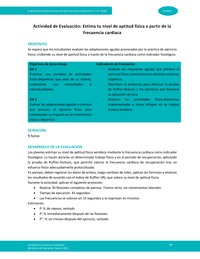 Actividad de evaluación: Estima tu nivel de aptitud física a partir de la frecuencia cardíaca